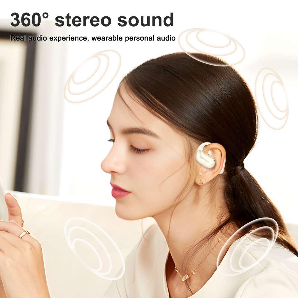 新デザイン OWS シリコーンオープンイヤー指向性オーディオワイヤレス Bluetooth ヘッドフォン高品質サウンド