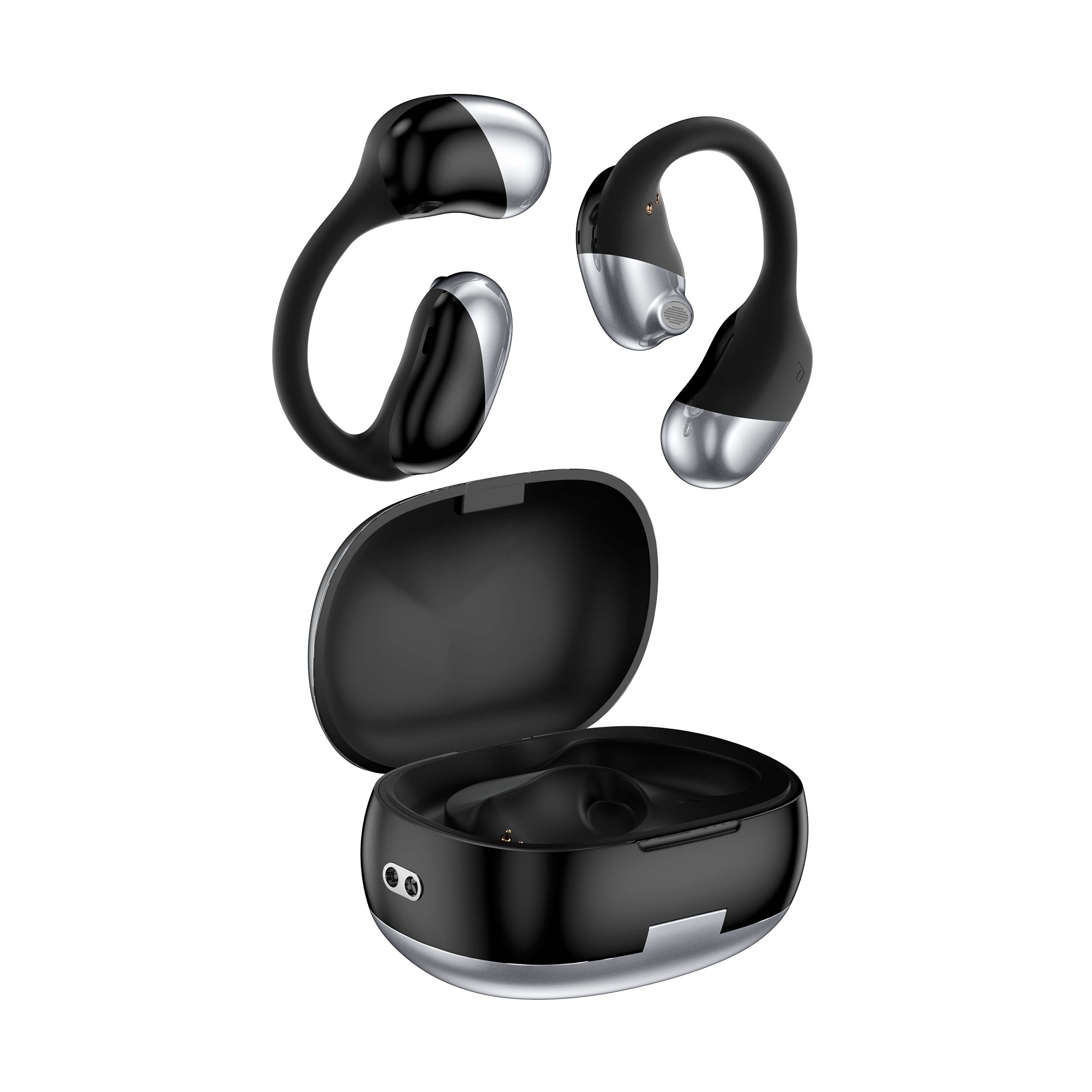 ヘッドセット 磁気デジタル ディスプレイ ノイズ キャンセリング OWS オープン Bluetooth サラウンド ステレオ ヘッドフォン