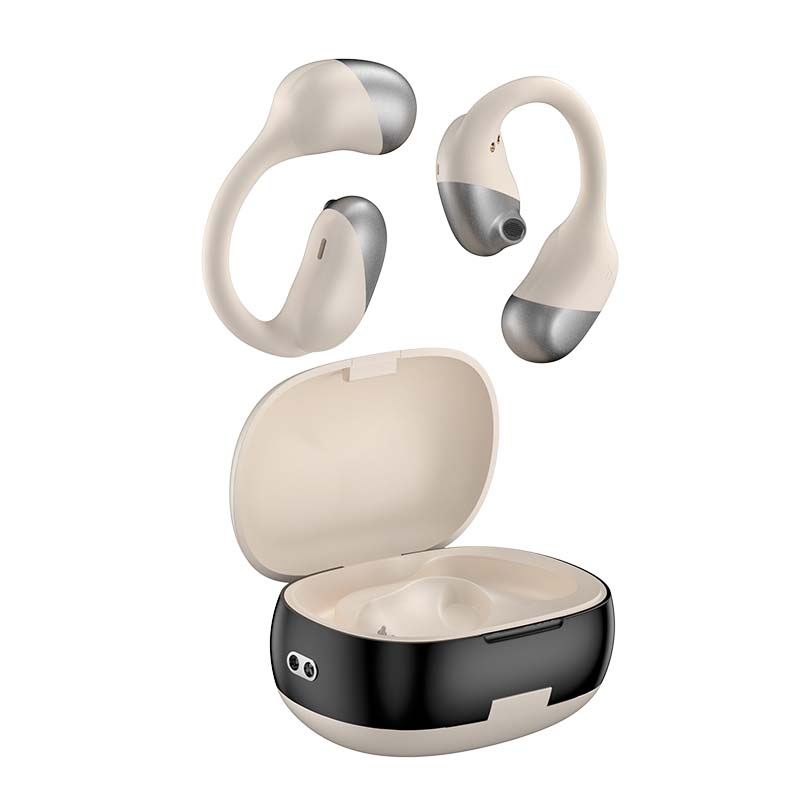 スポット卸売高速充電デジタル ディスプレイ ノイズ キャンセリング OWS オープン ワイヤレス Bluetooth 防水ヘッドフォン